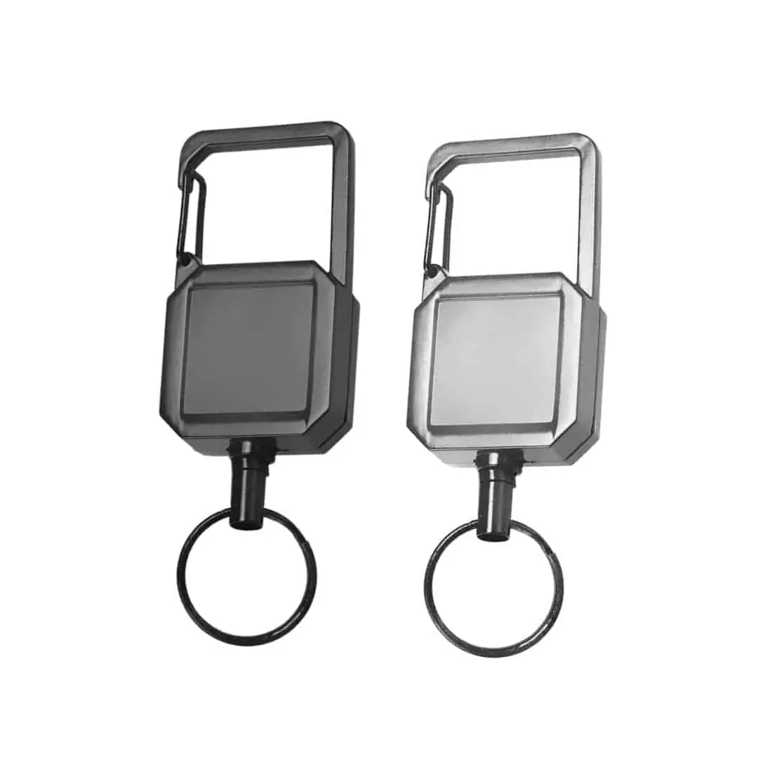 Square-Metal Reel Badge